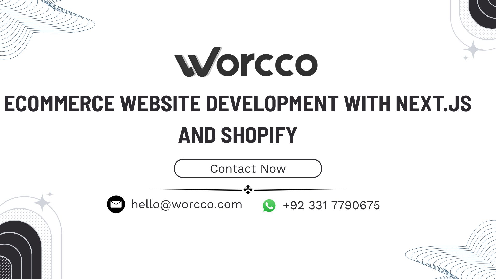 Ecommerce Website Development with Next.js and Shopify